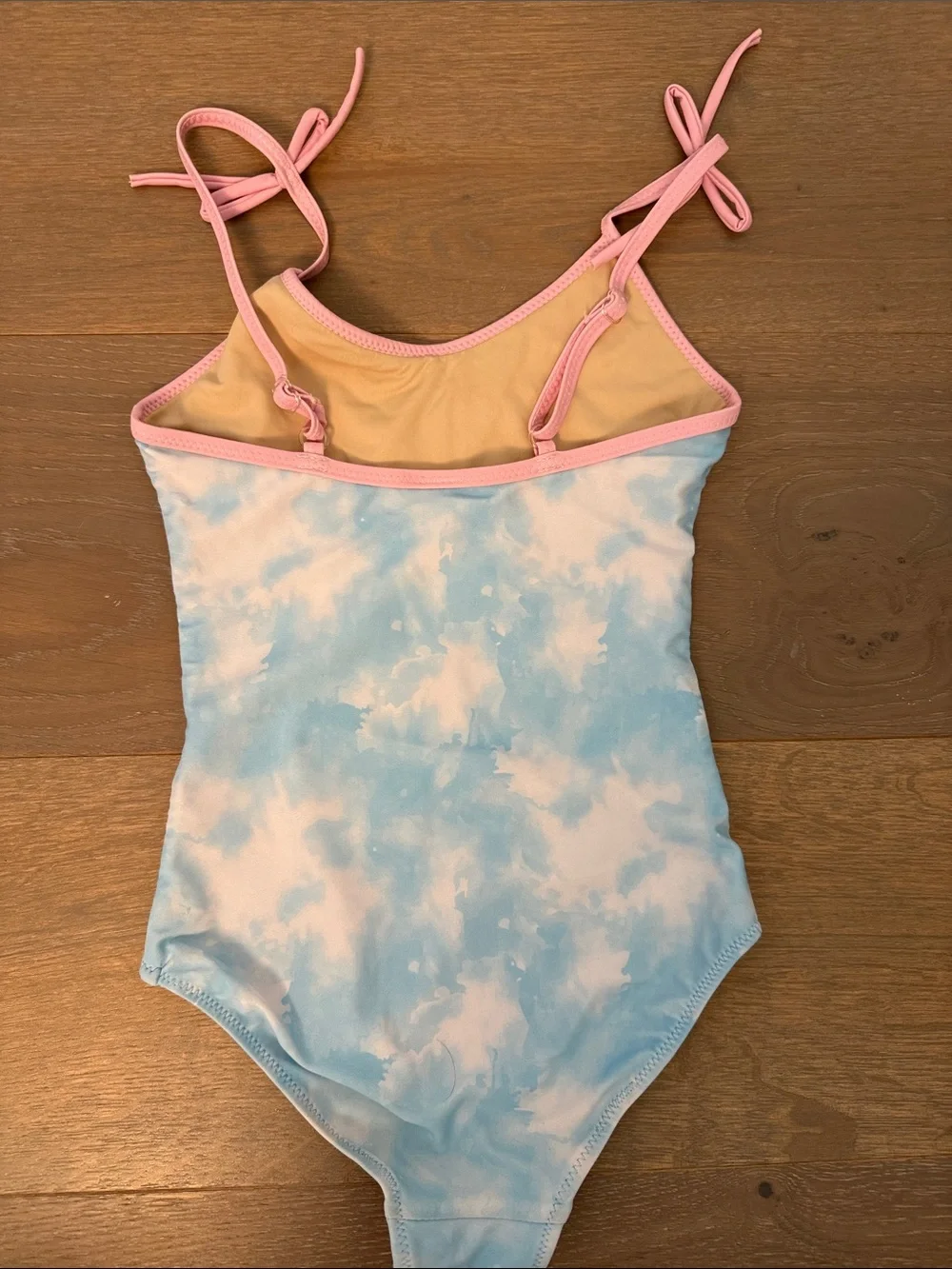 Girls Pink & Neon Yellow Sequin Smile One-Piece Swimsuit